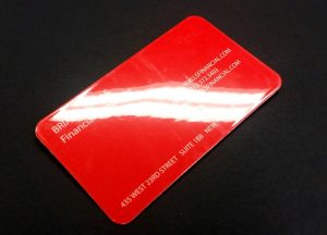 glossy laminate bussiness card